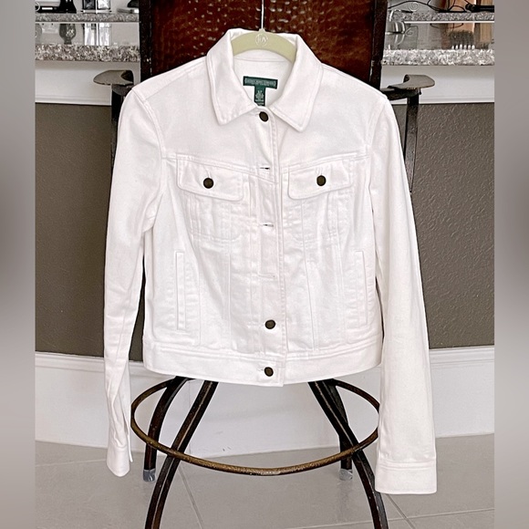 Ralph Lauren Jackets & Coats Womens Ralph Lauren Jean Jacket White